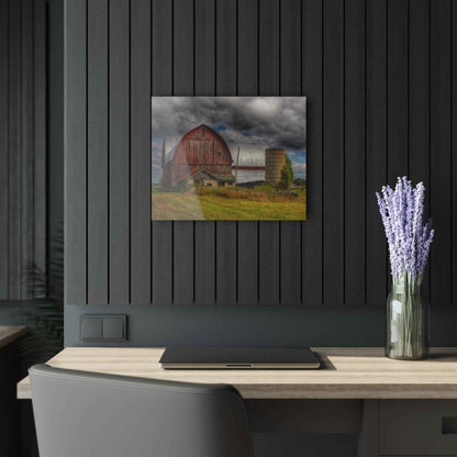 U R There Photography Valentine Road Red I Rustic Farmhouse Acrylic Wall Print