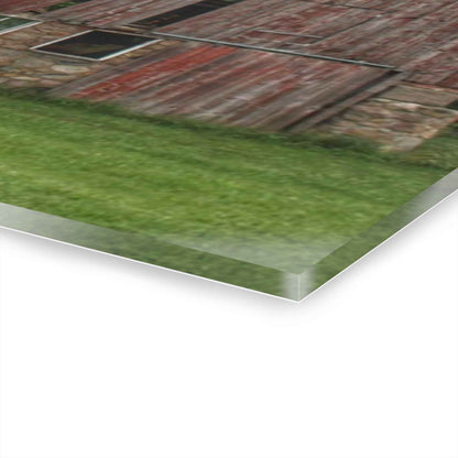 U R There Photography Imlay City Road Red I Rustic Farmhouse Acrylic Wall Print