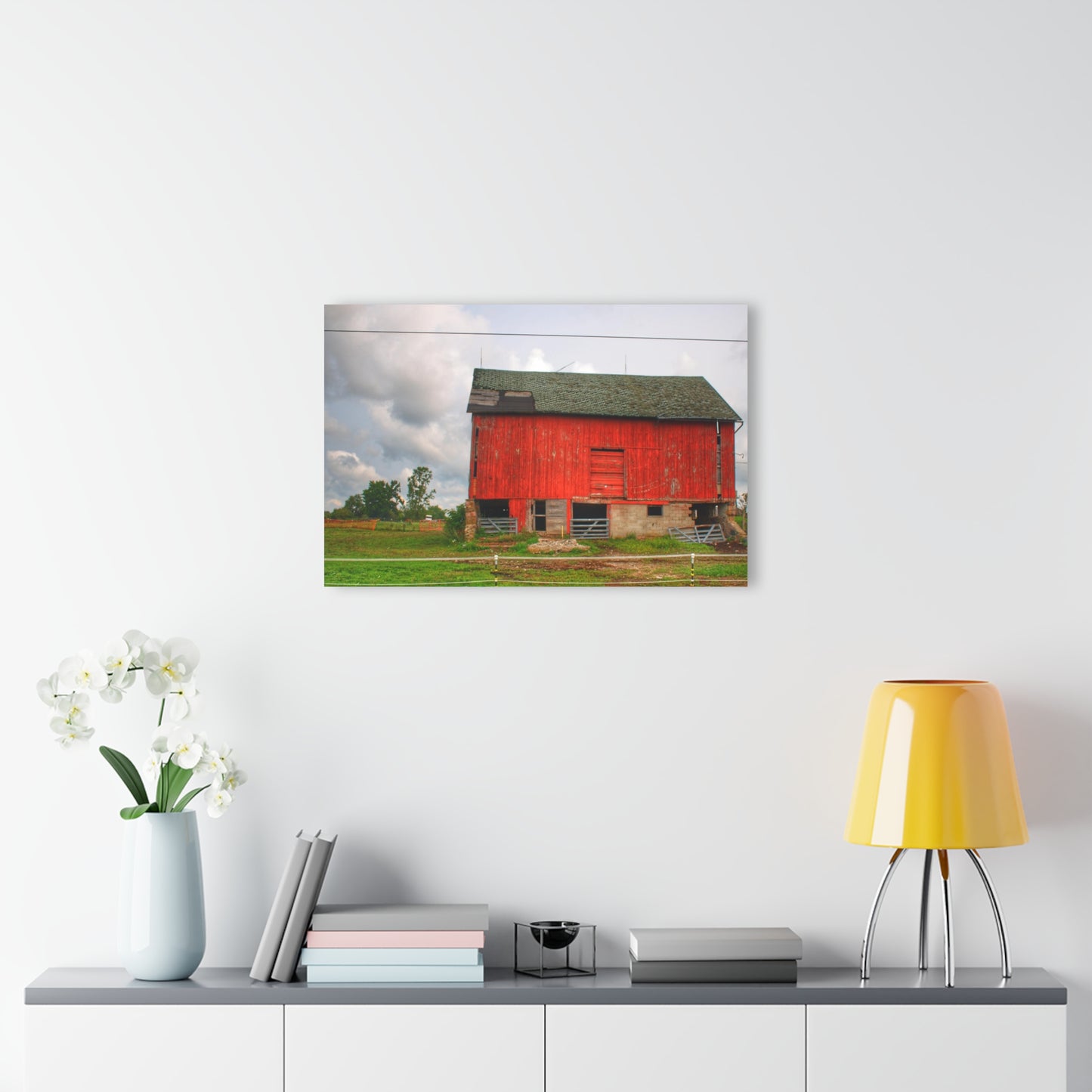 U R There Photography Elba Road Red III Rustic Farmhouse Acrylic Wall Print