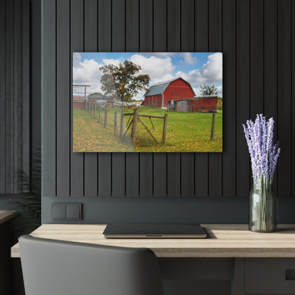U R There Photography Beyond the Fence on Frances Road Rustic Farmhouse Acrylic Wall Print