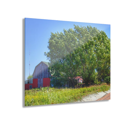 U R There Photography East Farrand Grey Rustic Farmhouse Acrylic Wall Print