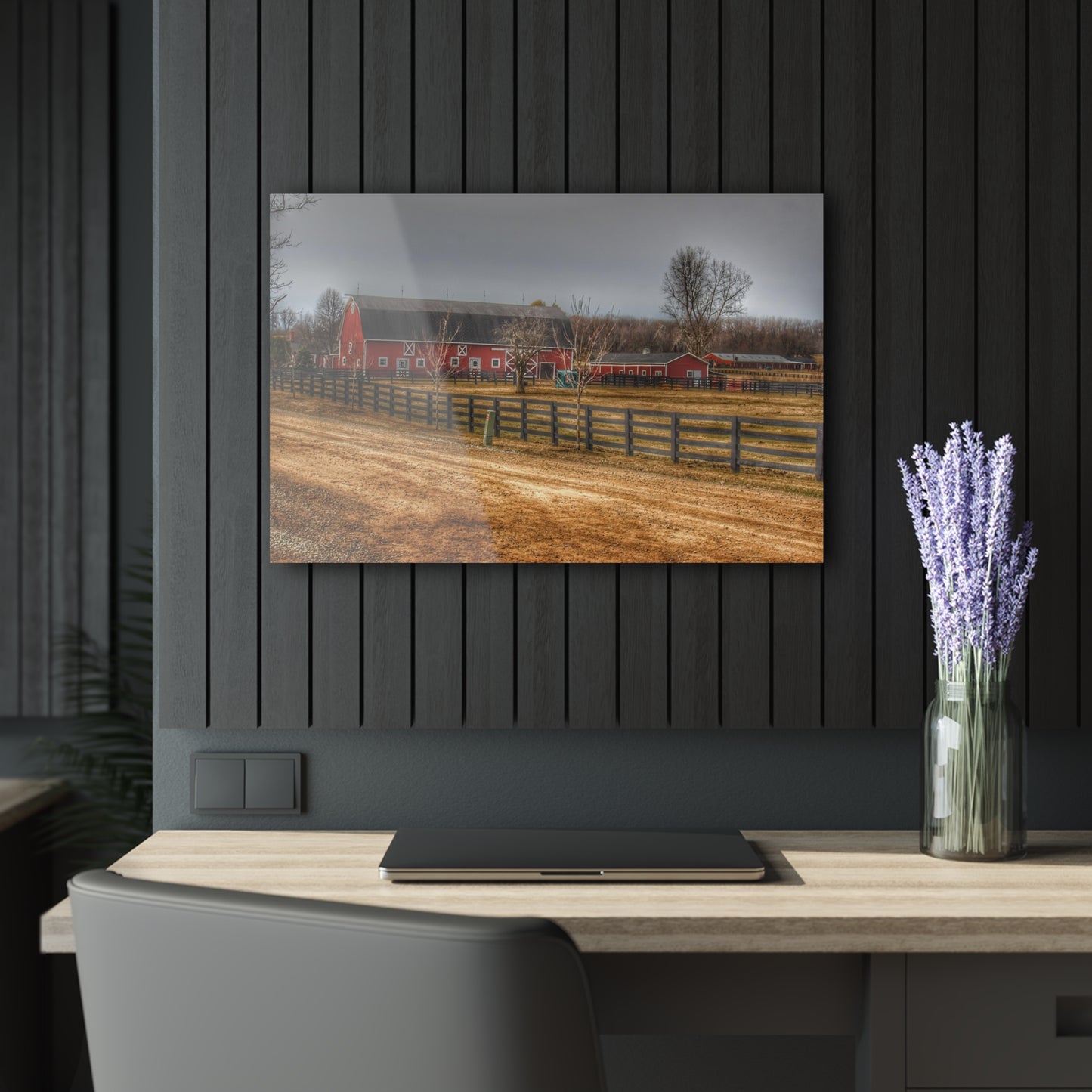 U R There Photography Barber Road Farm II Rustic Farmhouse Acrylic Wall Print