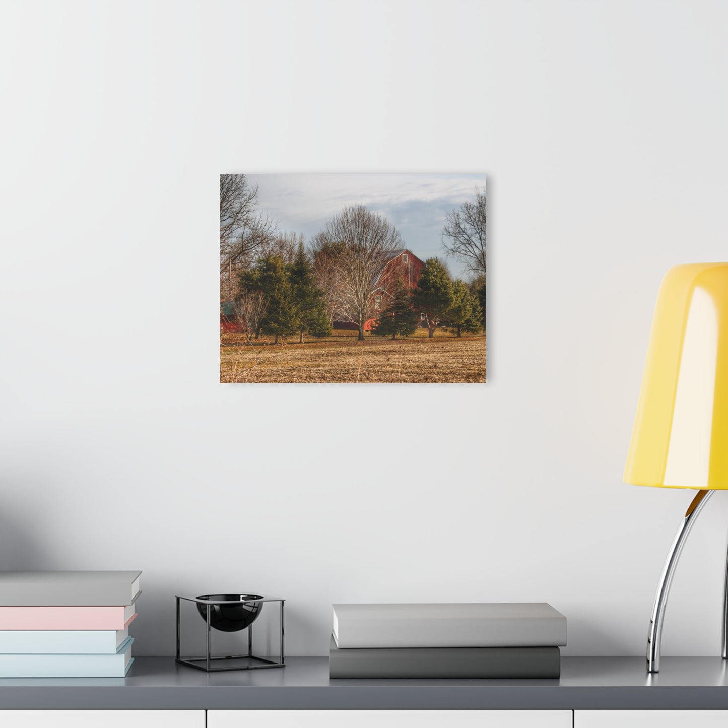 U R There Photography Irish Road Hidden Red Rustic Farmhouse Acrylic Wall Print