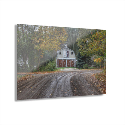 U R There Photography Barn at the Bend Rustic Farmhouse Acrylic Wall Print