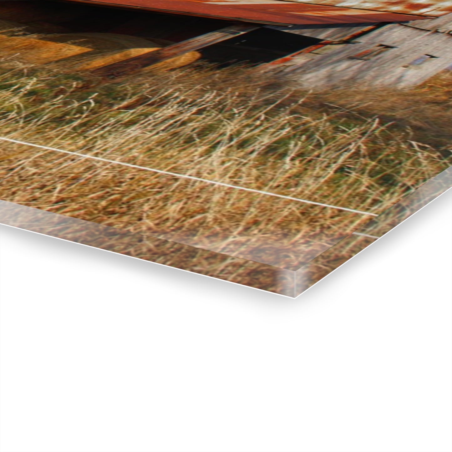 U R There Photography Dodge Road Hay Barn II Rustic Farmhouse Acrylic Wall Print