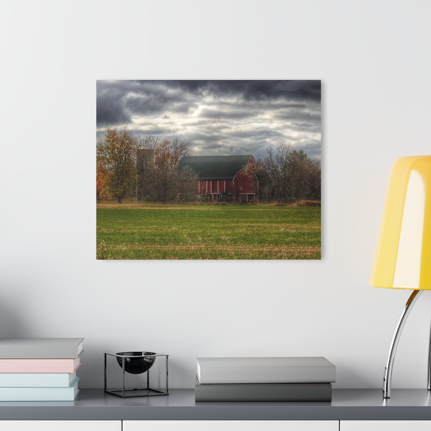 Barn Boutique Modern Farmhouse Acrylic Wall Print| Booth Road Hidden Red I