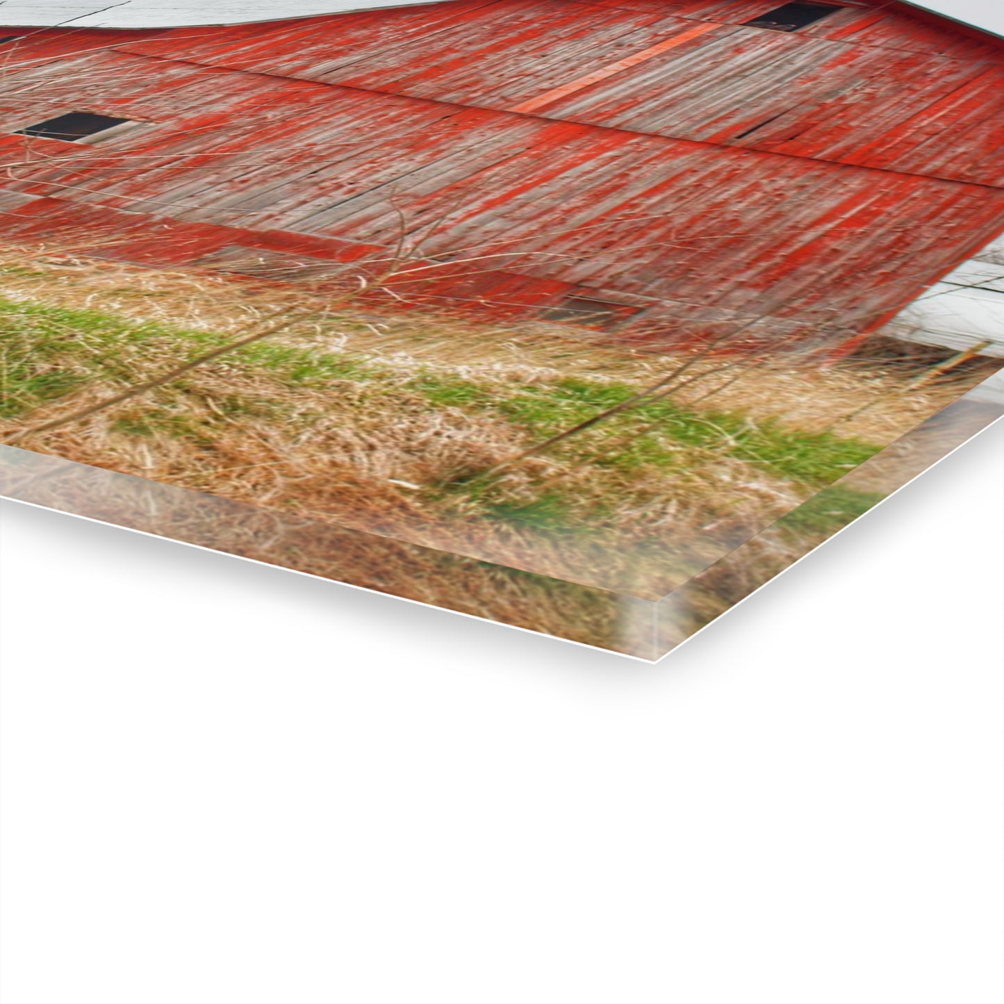 U R There Photography Columbiaville Red 2020 Rustic Farmhouse Acrylic Wall Print