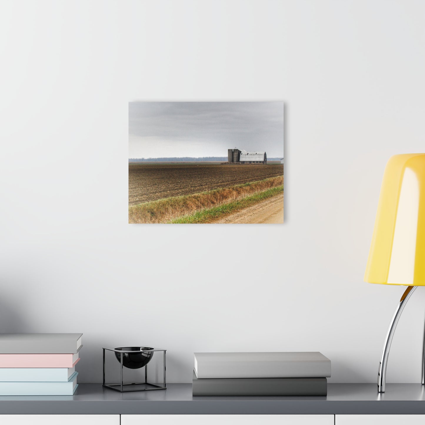 U R There Photography North Gates Road Old Grey I Rustic Farmhouse Acrylic Wall Print