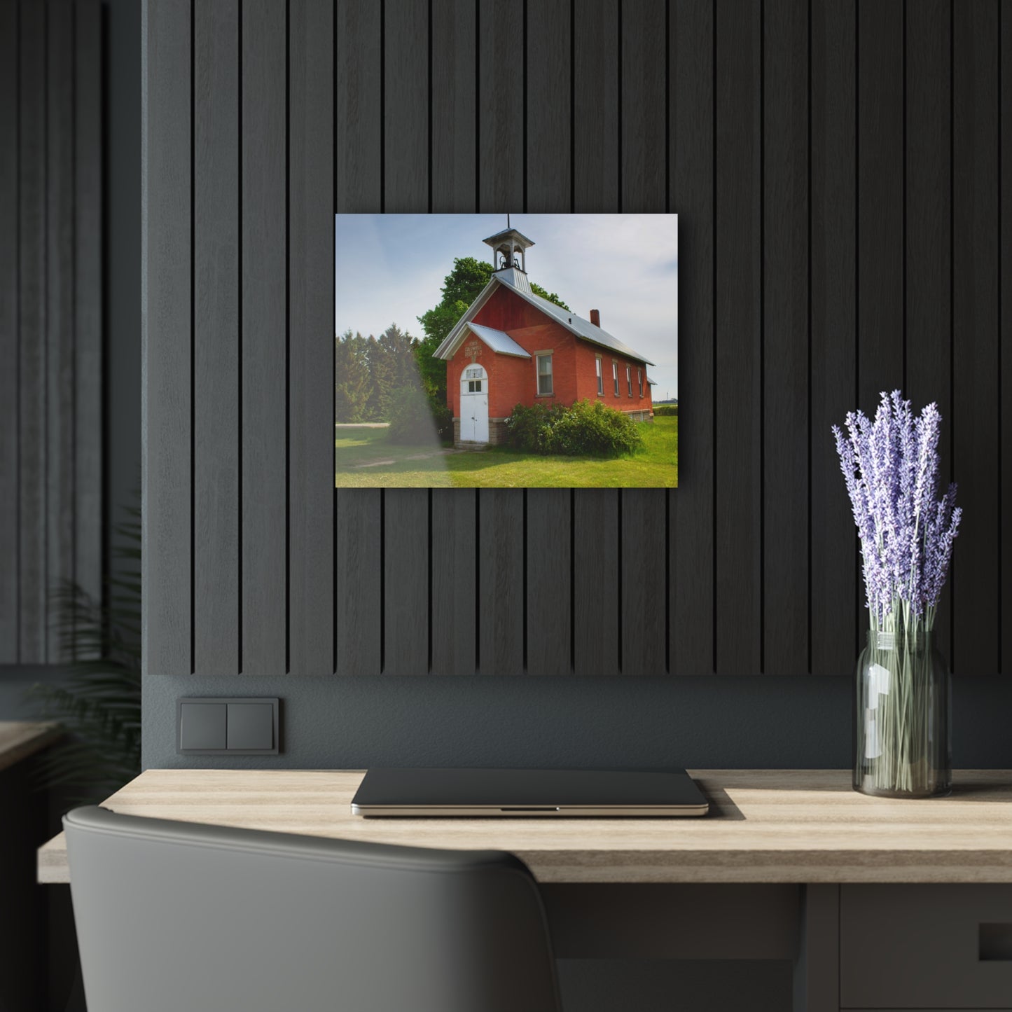 Barn Boutique Modern Farmhouse Acrylic Wall Print| French Road Old Standard Schoolhouse I