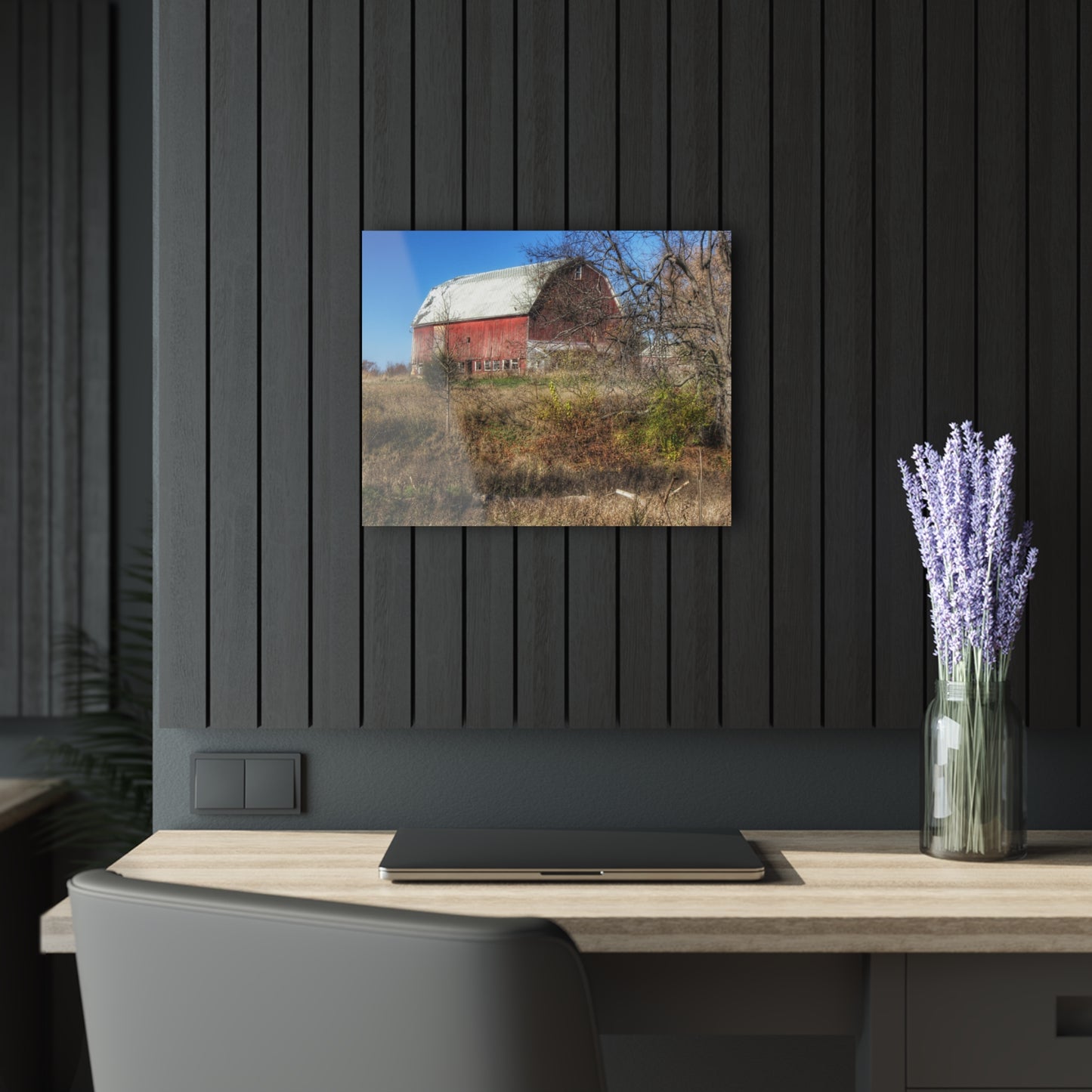 U R There Photography Hadley Red I Rustic Farmhouse Acrylic Wall Print