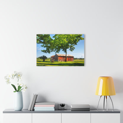 U R There Photography Hunters Creek Little Red Cow Barn Rustic Farmhouse Acrylic Wall Print
