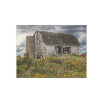 U R There Photography Castle Road White Rustic Farmhouse Decorative Ceramic Tile