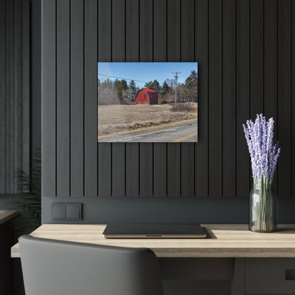 U R There Photography Maple Grove Little Red Rustic Farmhouse Acrylic Wall Print