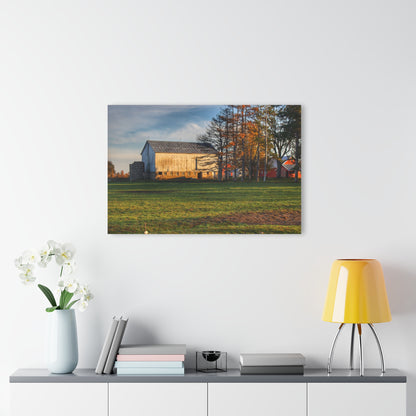 U R There Photography Peck Road White Rustic Farmhouse Acrylic Wall Print