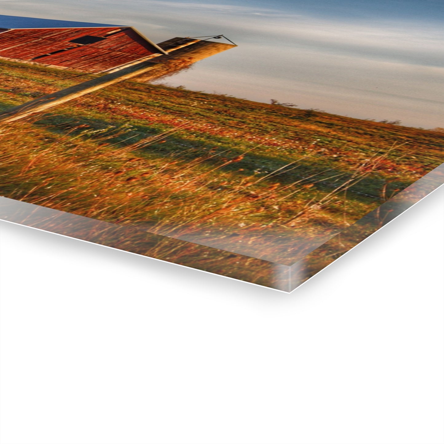 U R There Photography North Lake Pleasant Little Red II Rustic Farmhouse Acrylic Wall Print