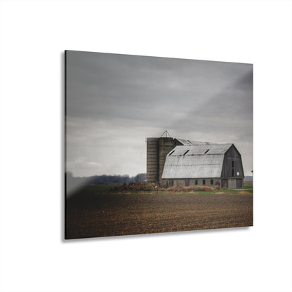 U R There Photography North Gates Road Old Grey II Rustic Farmhouse Acrylic Wall Print