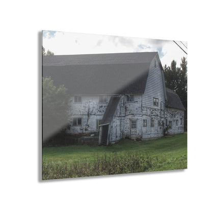 U R There Photography Metamora M-24 White Rustic Farmhouse Acrylic Wall Print