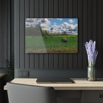 U R There Photography Haybale Heaven 2020 Rustic Farmhouse Acrylic Wall Print
