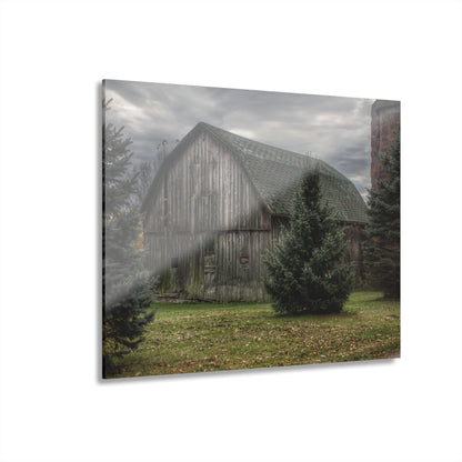 U R There Photography Pero Lake Road Grey I Rustic Farmhouse Acrylic Wall Print