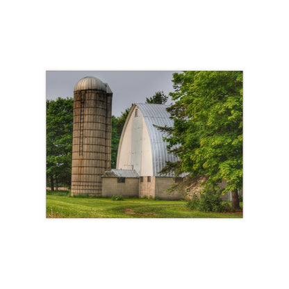 U R There Photography Carpenter Road White I Rustic Farmhouse Decorative Ceramic Tile