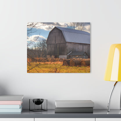 U R There Photography Sandusky Grey Haybarn Rustic Farmhouse Acrylic Wall Print