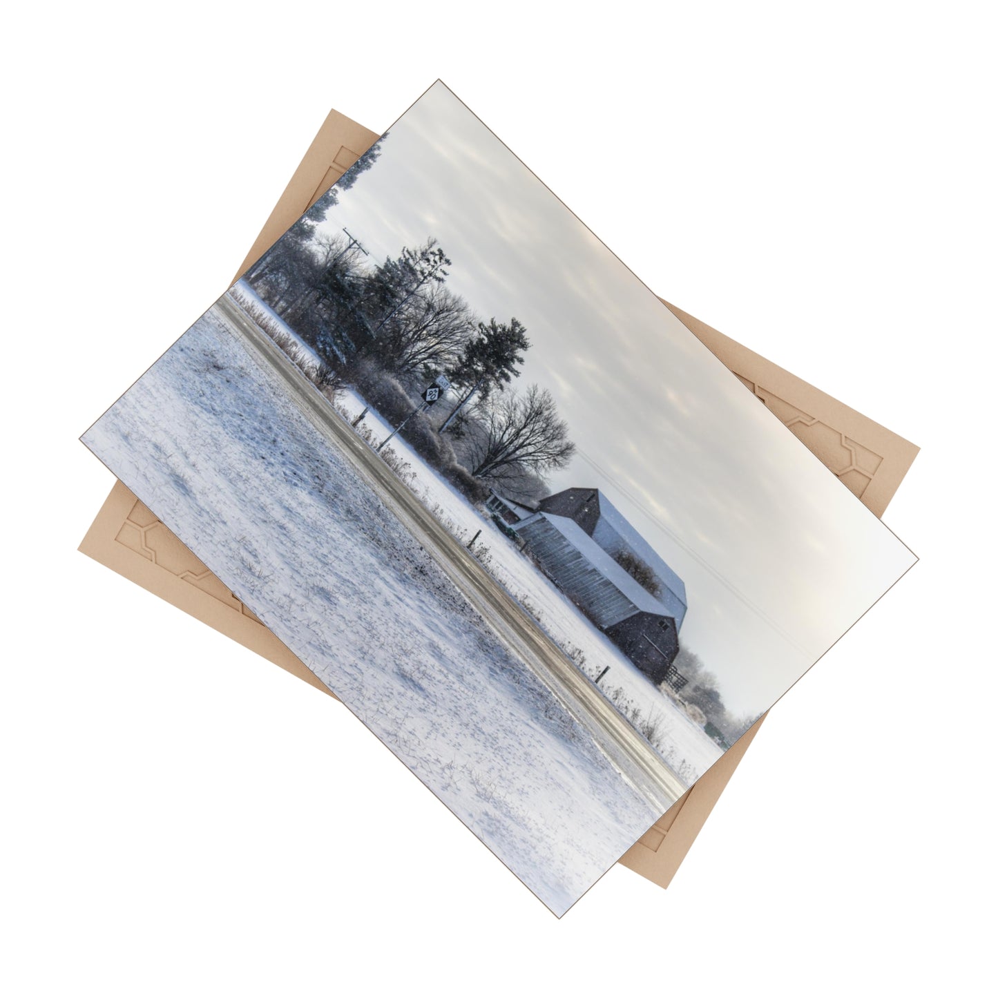 U R There Photography Otter Lake Road Greys Rustic Farmhouse Decorative Ceramic Tile