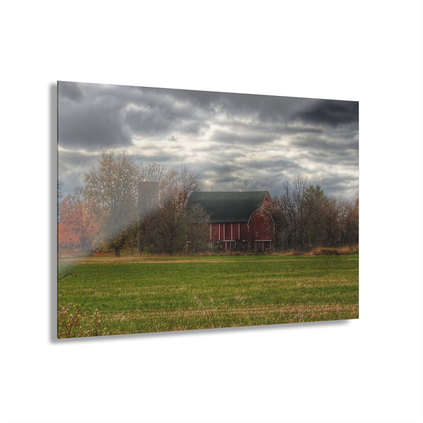 U R There Photography Booth Road Hidden Red I Rustic Farmhouse Acrylic Wall Print