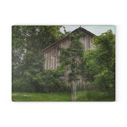 U R There Photography Imlay Hidden Rustic Farmhouse Tempered-Glass Cutting Board