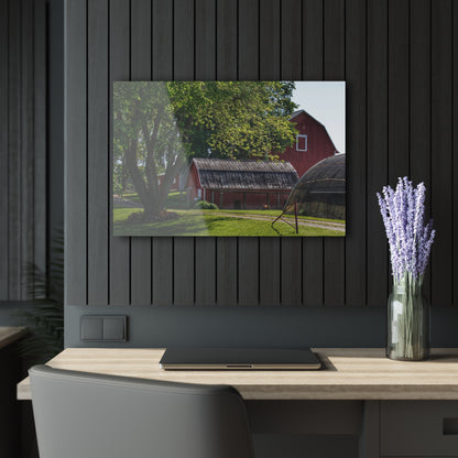 U R There Photography Hidden Reds Rustic Farmhouse Acrylic Wall Print