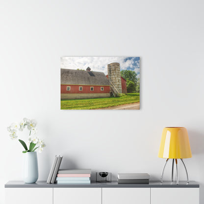 U R There Photography Metamora Red Silo Rustic Farmhouse Acrylic Wall Print