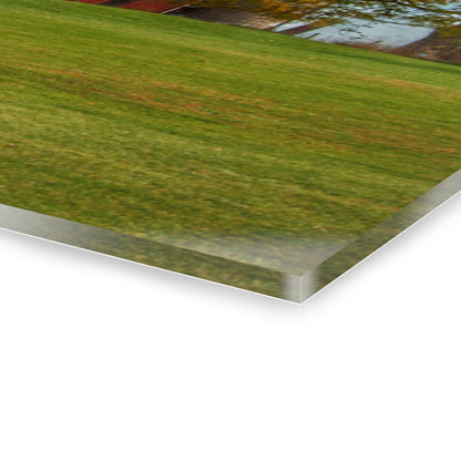 U R There Photography Lyons Road Red Rustic Farmhouse Acrylic Wall Print