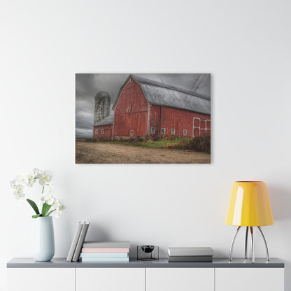 U R There Photography Stanley Road Reds Rustic Farmhouse Acrylic Wall Print