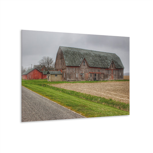 U R There Photography Roedel Roadside Reds I Rustic Farmhouse Acrylic Wall Print