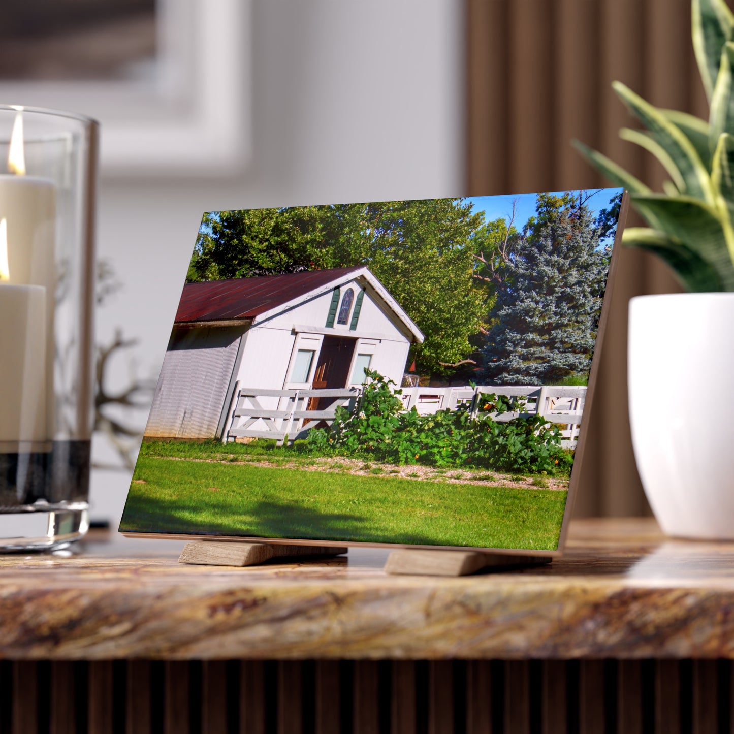 U R There Photography Beyond the Fence on Baldwin Rustic Farmhouse Decorative Ceramic Tile