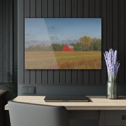 U R There Photography Fargo Road Little Red Rustic Farmhouse Acrylic Wall Print