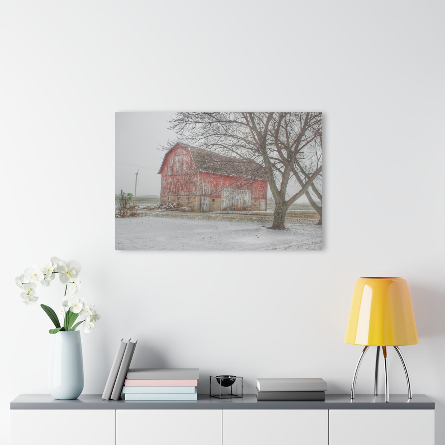 U R There Photography Cumber Road Red I Rustic Farmhouse Acrylic Wall Print