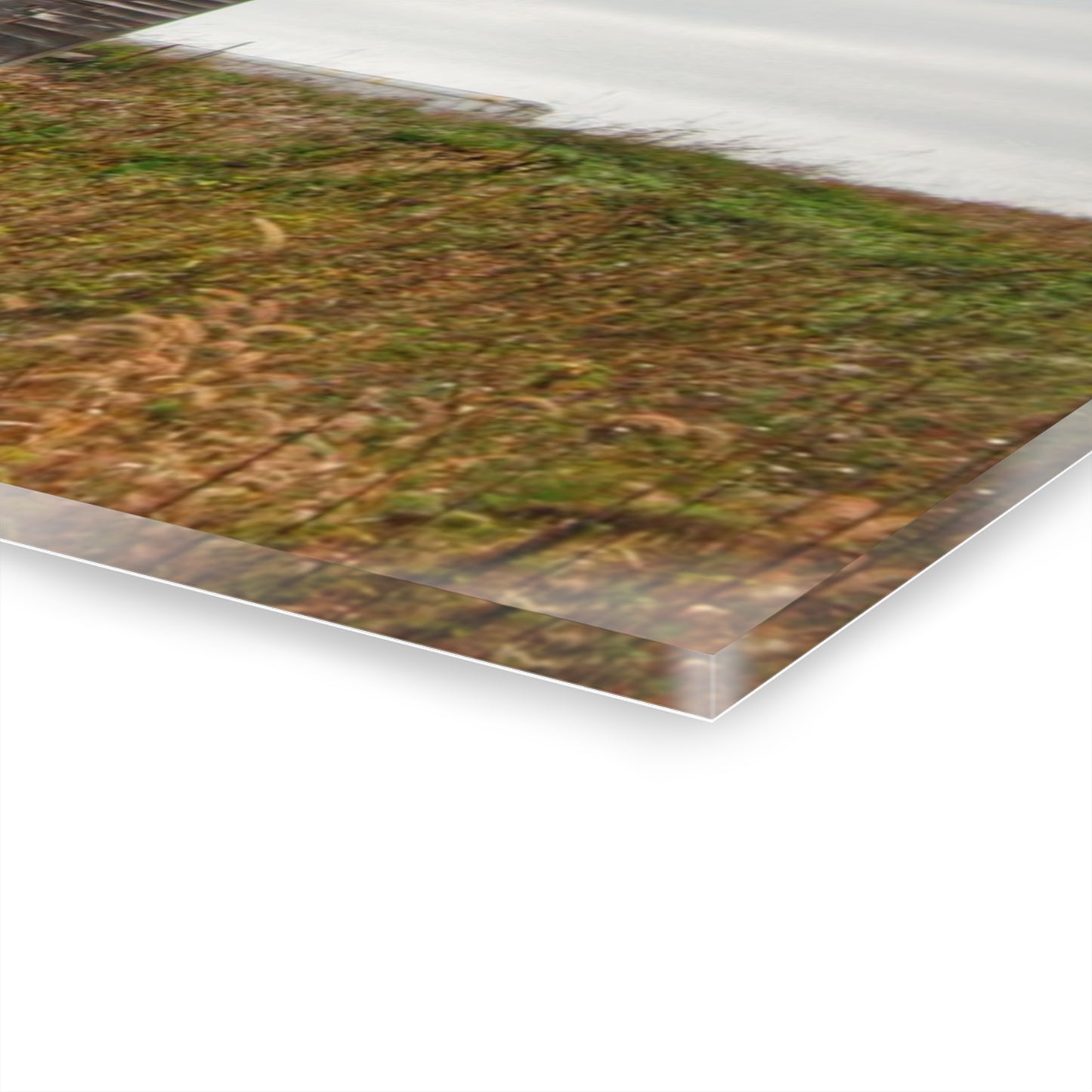 U R There Photography Fisher Road Grey Rustic Farmhouse Acrylic Wall Print