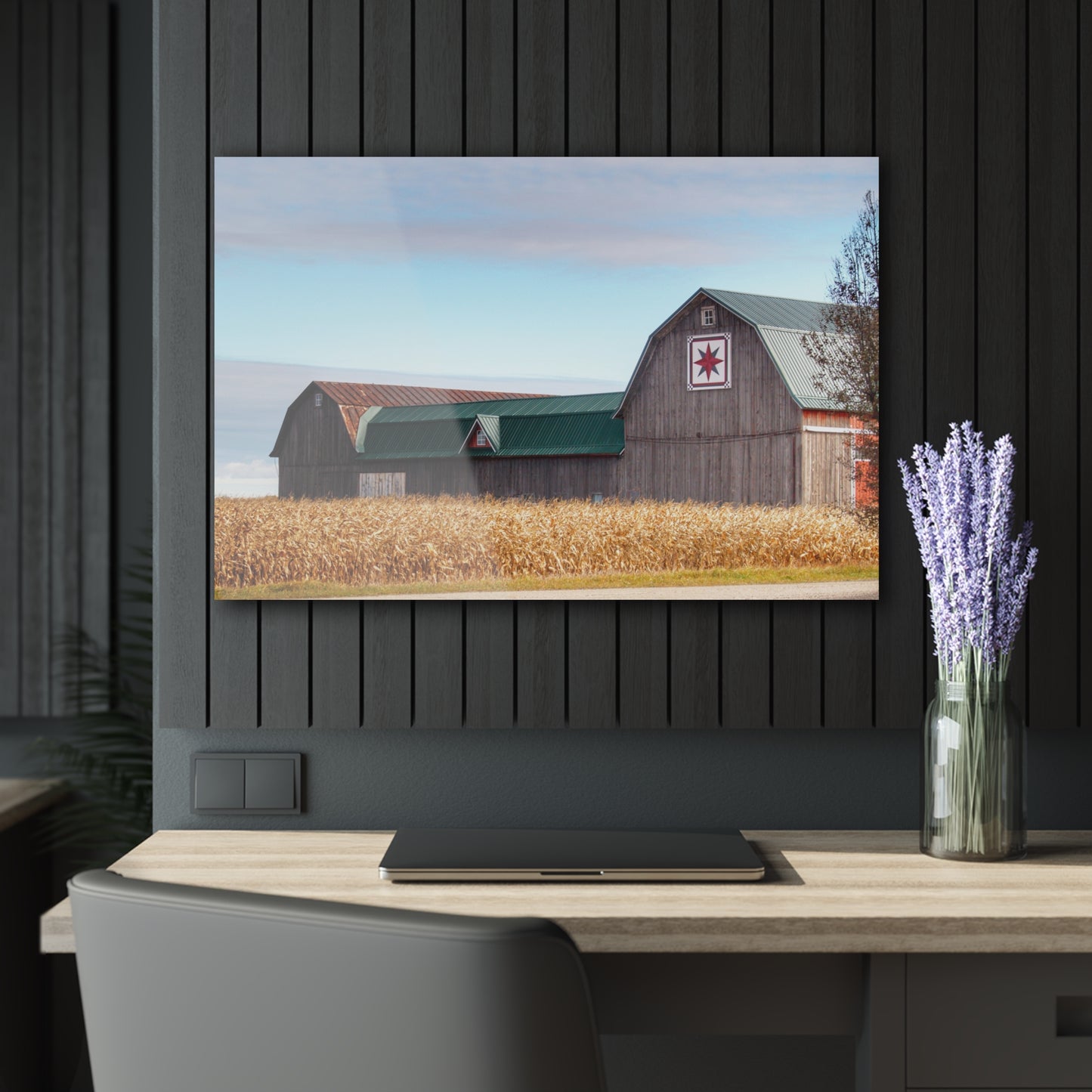 U R There Photography Frankenmuth Greys Rustic Farmhouse Acrylic Wall Print