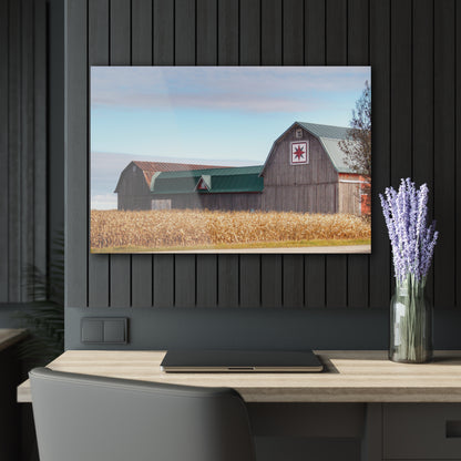 U R There Photography Frankenmuth Greys Rustic Farmhouse Acrylic Wall Print