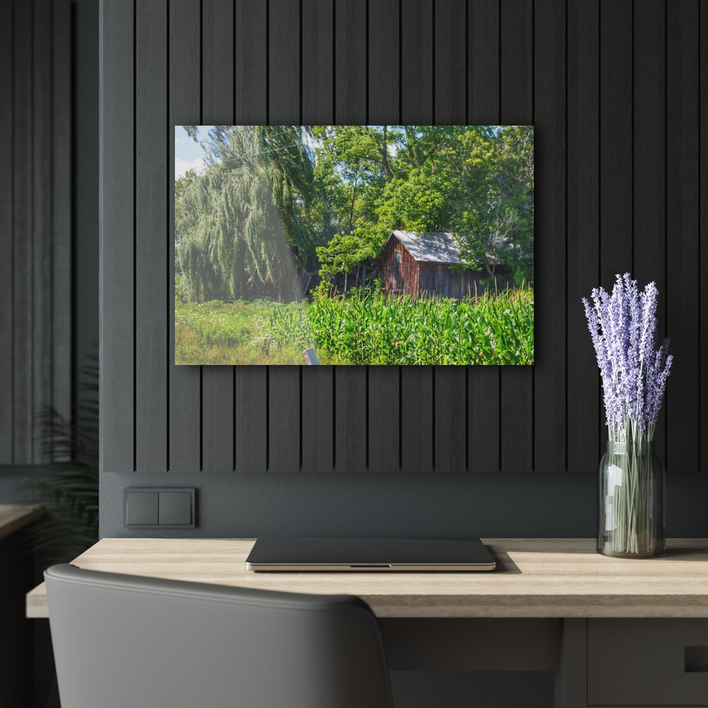U R There Photography Roadside Ruin Rustic Farmhouse Acrylic Wall Print