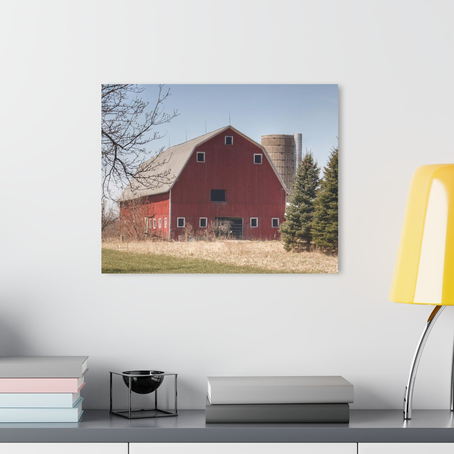 Barn Boutique Modern Farmhouse Acrylic Wall Print| Hadley Road Red II