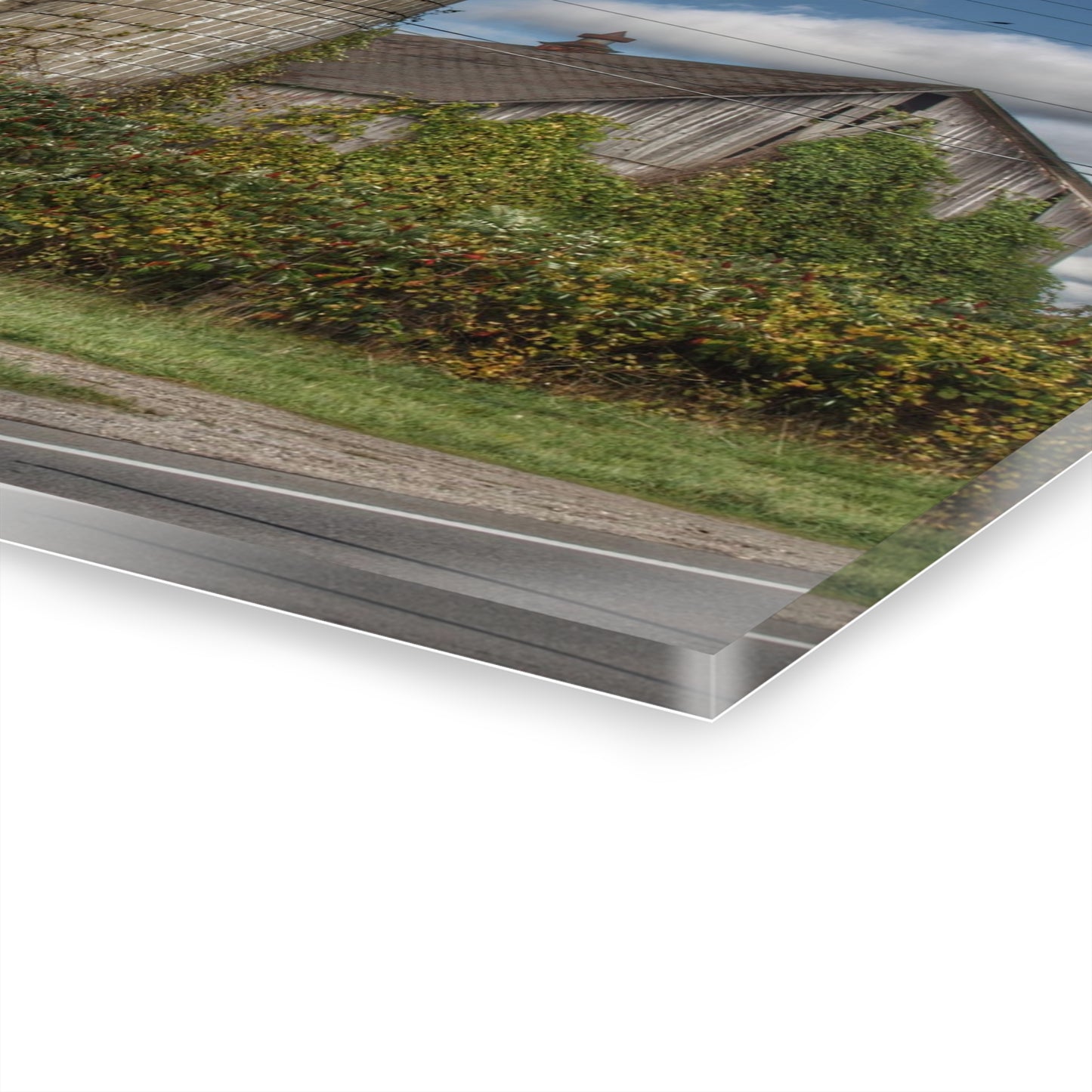 U R There Photography Metamora M-24 Grey II Rustic Farmhouse Acrylic Wall Print