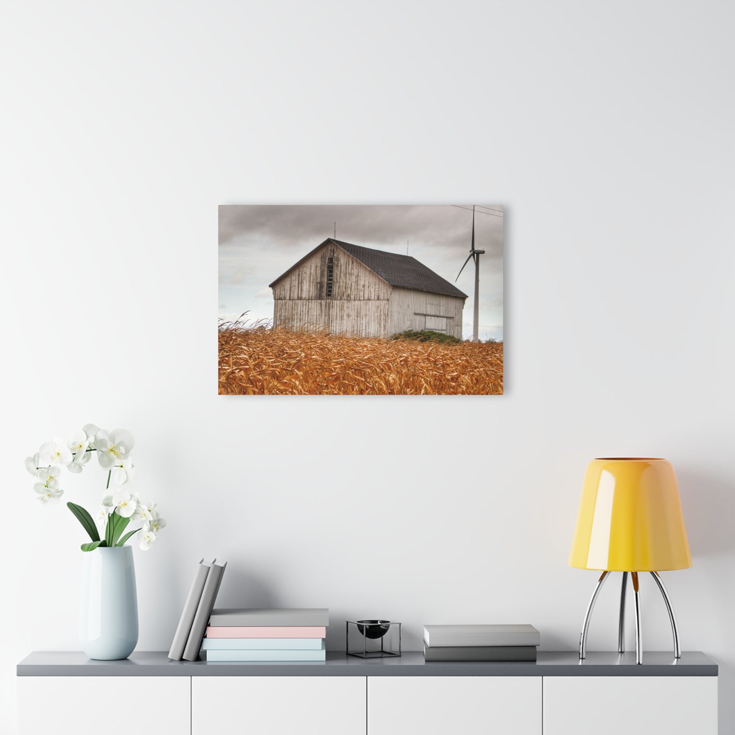 U R There Photography Merry Road Grey Rustic Farmhouse Acrylic Wall Print