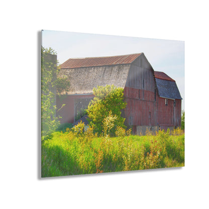 U R There Photography Leslie Road Red II Rustic Farmhouse Acrylic Wall Print