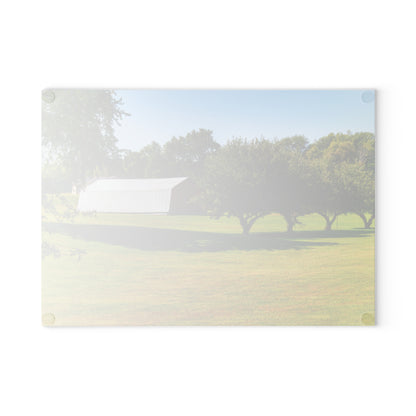 U R There Photography Lake Pleasant Road Hidden Quonset Rustic Farmhouse Tempered-Glass Cutting Board