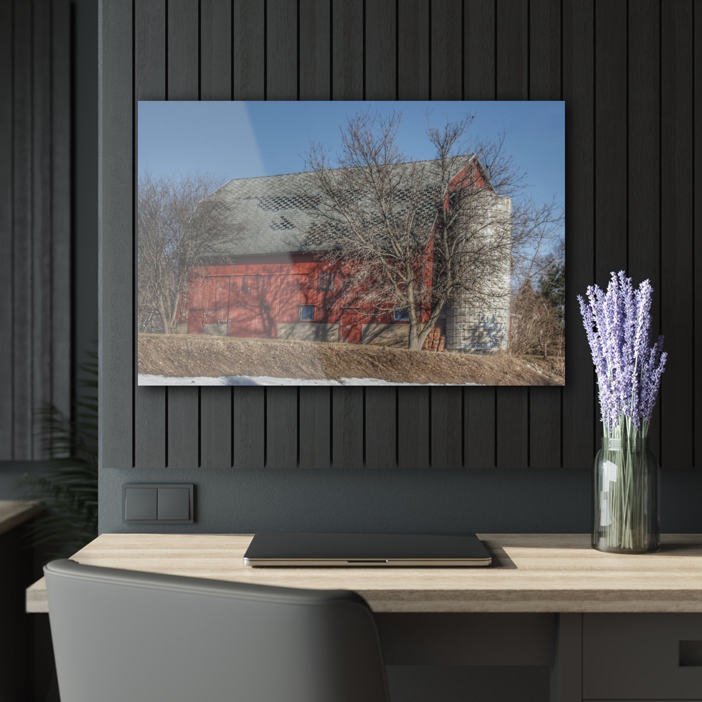 U R There Photography Van Dyke Red II Rustic Farmhouse Acrylic Wall Print