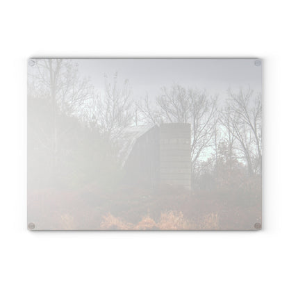 Barn Boutique Rustic Tempered-Glass Cutting Board| Freiberger Road Hidden Grey