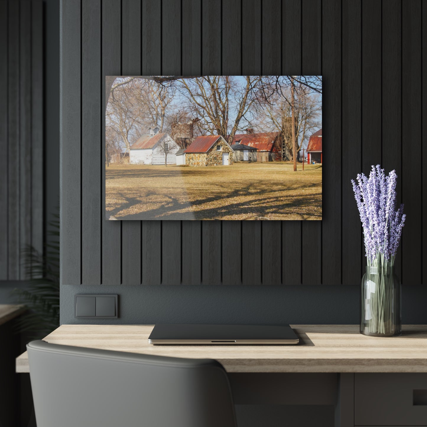 U R There Photography Wolcott Road Farm Rustic Farmhouse Acrylic Wall Print