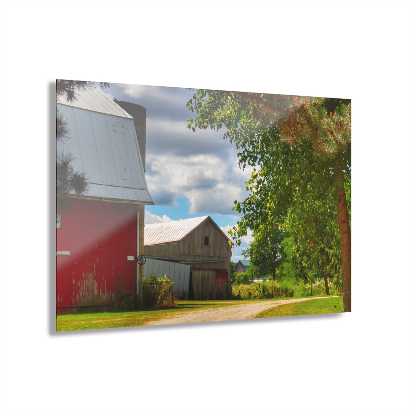 U R There Photography Hough Barn View Rustic Farmhouse Acrylic Wall Print