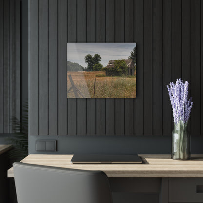 U R There Photography U R There Photography Waterman Road Shack Beyond the Fence Rustic Farmhouse Acrylic Wall Print